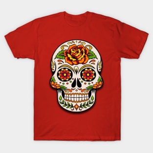 day of the dead skull T-Shirt